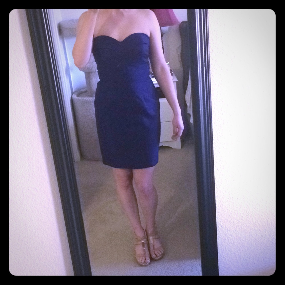 Curvy violet blue cocktail dress!